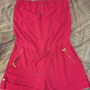 💗Cache Hot Pink Romper Sz Large🌸